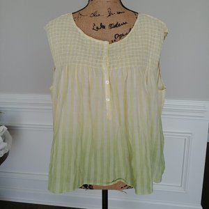 ***Free People We The Free Long Stripe Oversize Tank Top  Size Small***